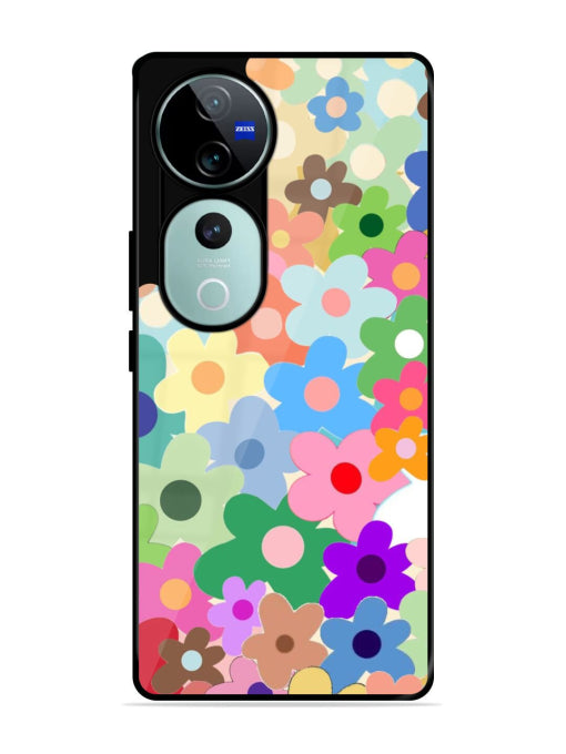 Colorful Blooms Vivo T3 Ultra Back cover
