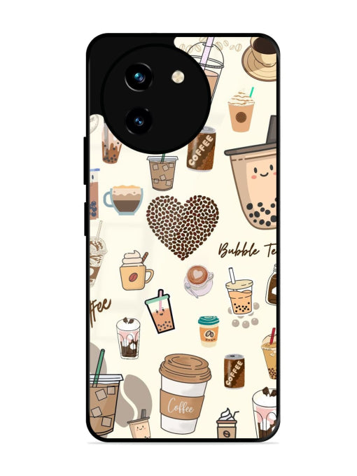 Coffee & Boba Bliss Vivo T3x Back cover