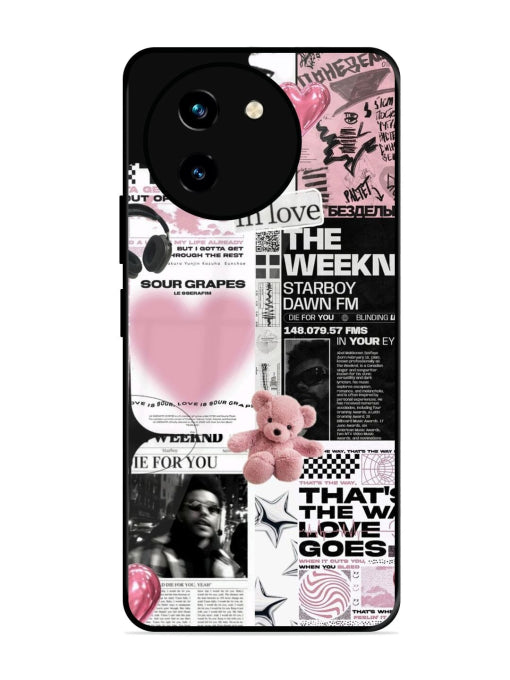 Aesthetic Music Collage Vivo T3x Back cover