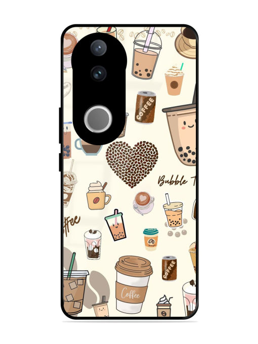 Coffee & Boba Bliss Vivo T4R 5G Back cover