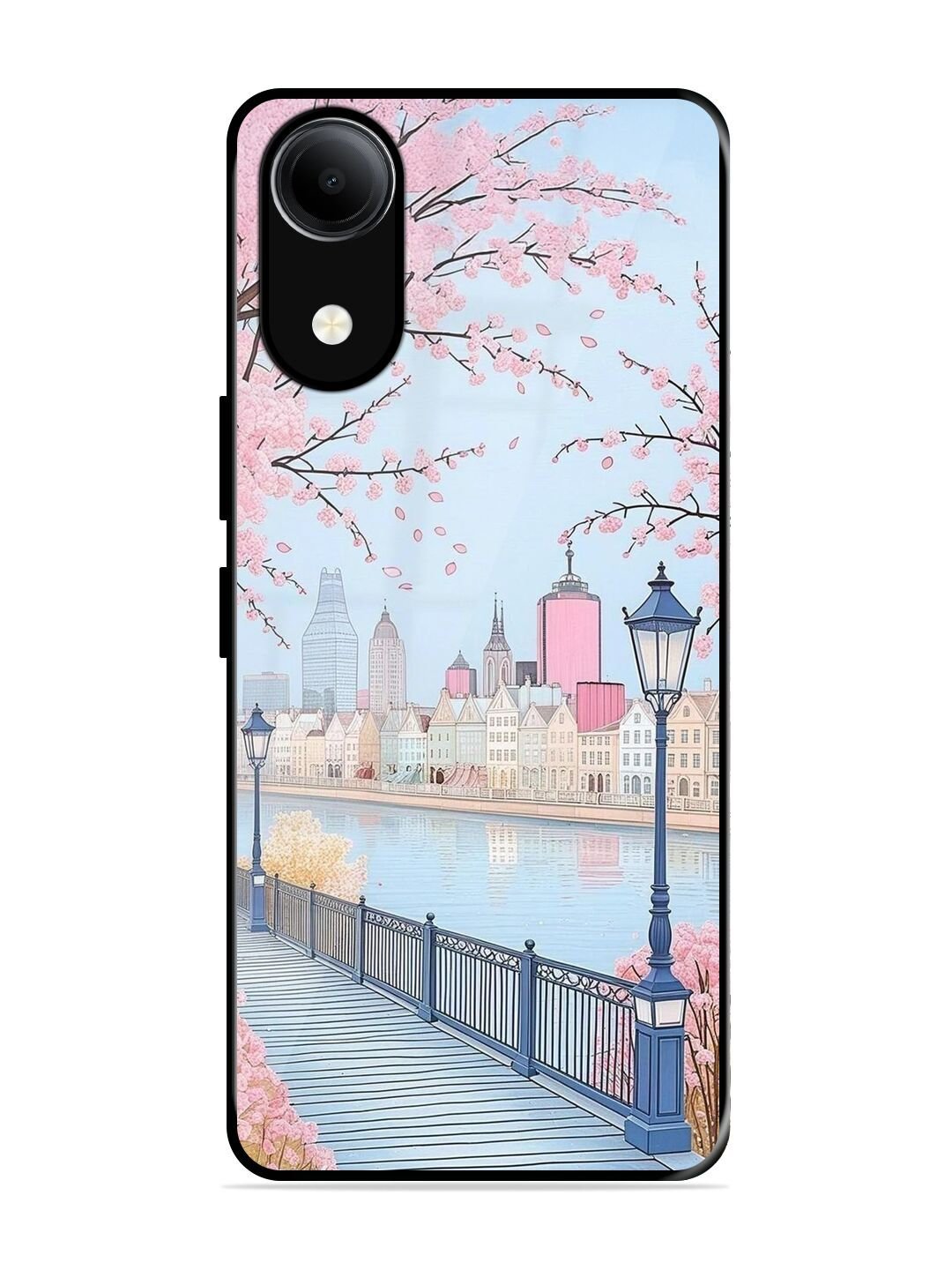 Pink Spring Metropolis Vivo T5e Back Cover