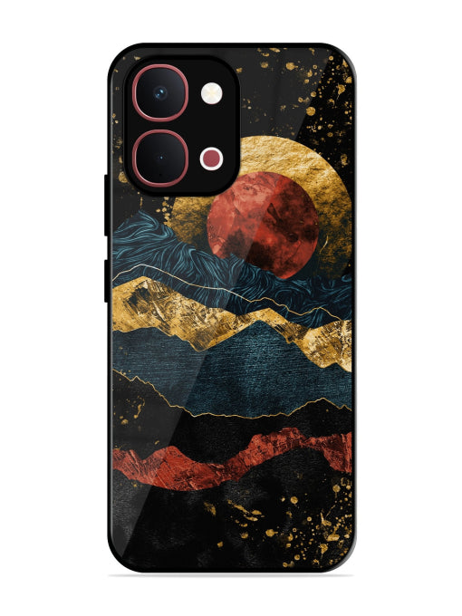 Gold Painting View Vivo T5x 5G Back Cover