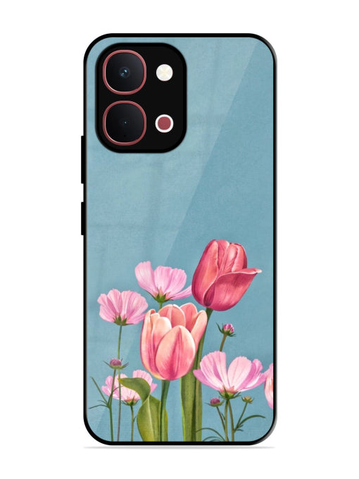 Watercolor Flowers Vivo T5x 5G Back Cover