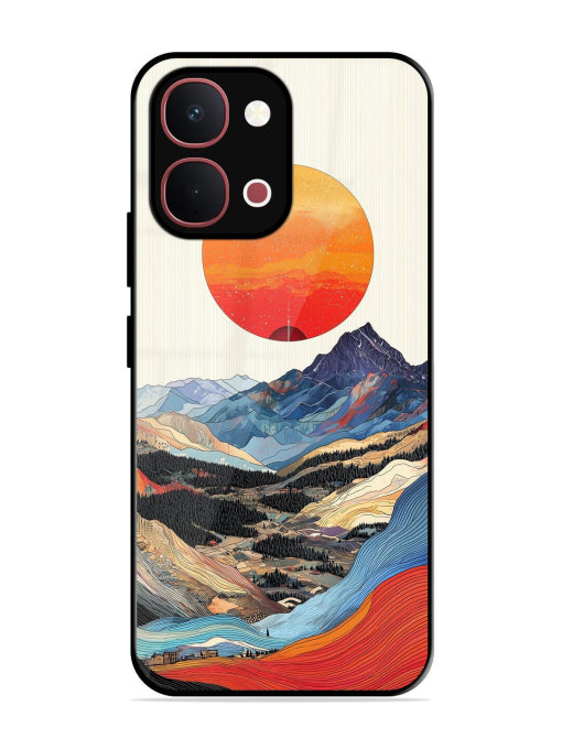 Sunset Mountains Vivo T5x 5G Back Cover