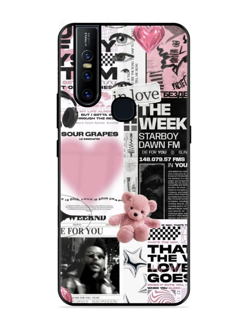 Aesthetic Music Collage Vivo V15 Back cover