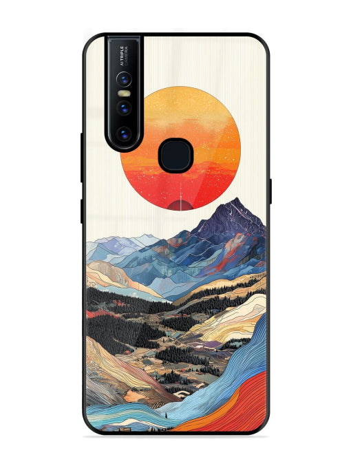 Sunset Mountains Vivo V15 Back Cover
