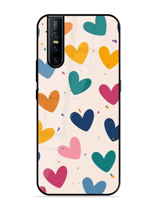 Rainbow Hearts Vivo V15 Pro Back Cover
