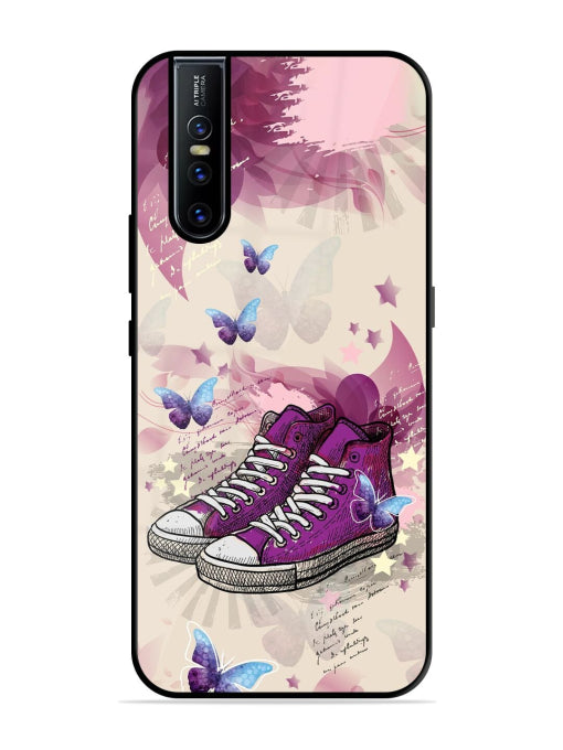 Pair Of Purple High-Top Sneakers Vivo V15 Pro Back Cover