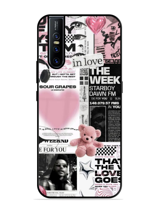 Aesthetic Music Collage Vivo V15 Pro Back cover