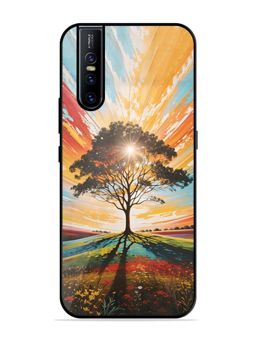 Abstract Tree Colorful Art Vivo V15 Pro Back cover