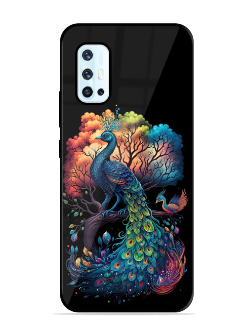 Peacock Tree Art Vivo V17 Back Cover