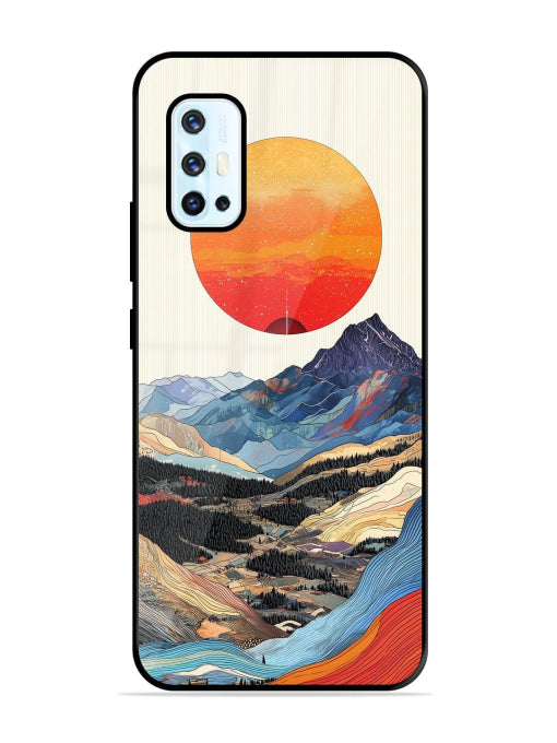Sunset Mountains Vivo V17 Back Cover