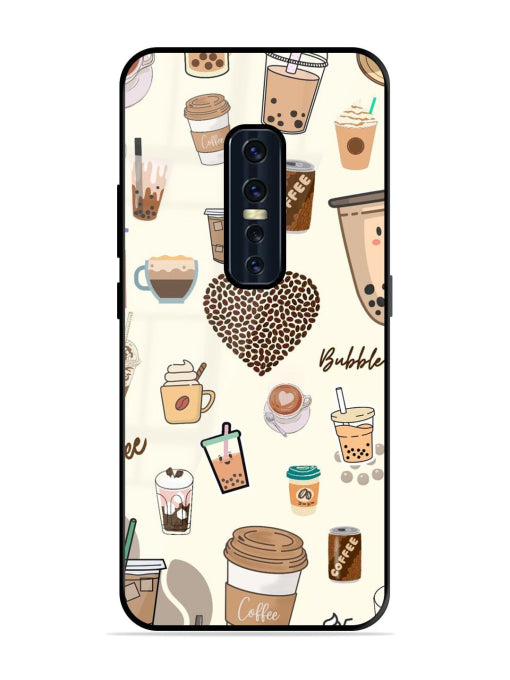 Coffee & Boba Bliss Vivo V17 Pro Back cover