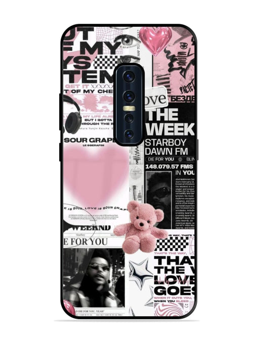 Aesthetic Music Collage Vivo V17 Pro Back cover