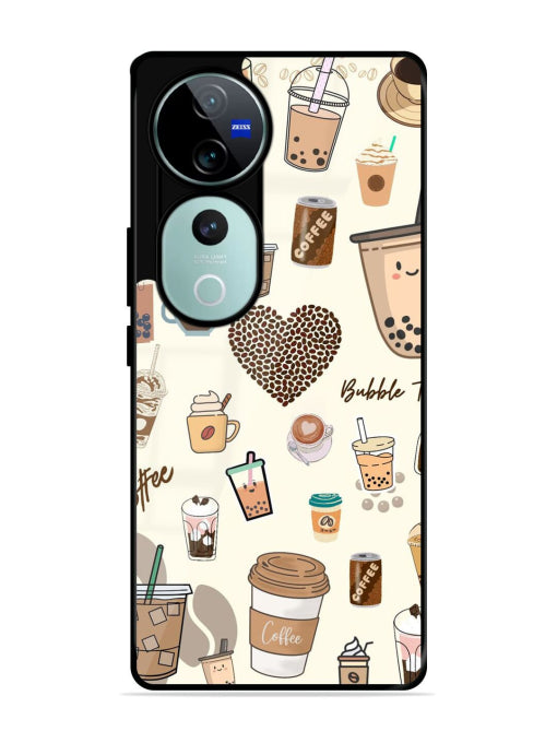 Coffee & Boba Bliss Vivo V40/V40 Pro 5G Back cover