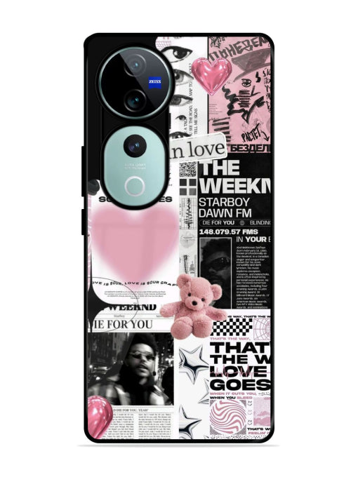 Aesthetic Music Collage Vivo V40/V40 Pro 5G Back cover