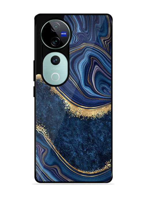 Abstract Background Blue Vivo V40/V40 Pro 5G Back cover