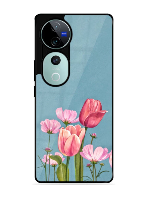 Watercolor Flowers Vivo V40/V40 Pro 5G Back cover