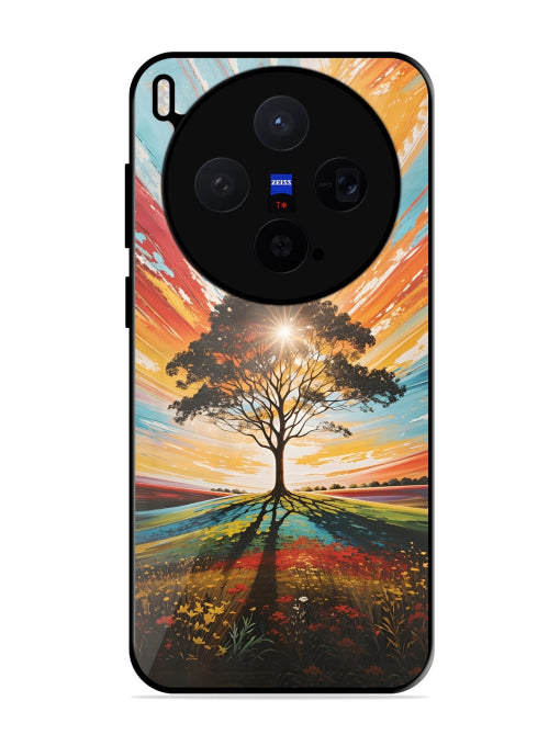 Abstract Tree Colorful Art Vivo X300 5G Back Cover