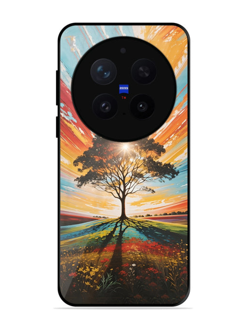 Abstract Tree Colorful Art Vivo X300 Pro 5G Back Cover