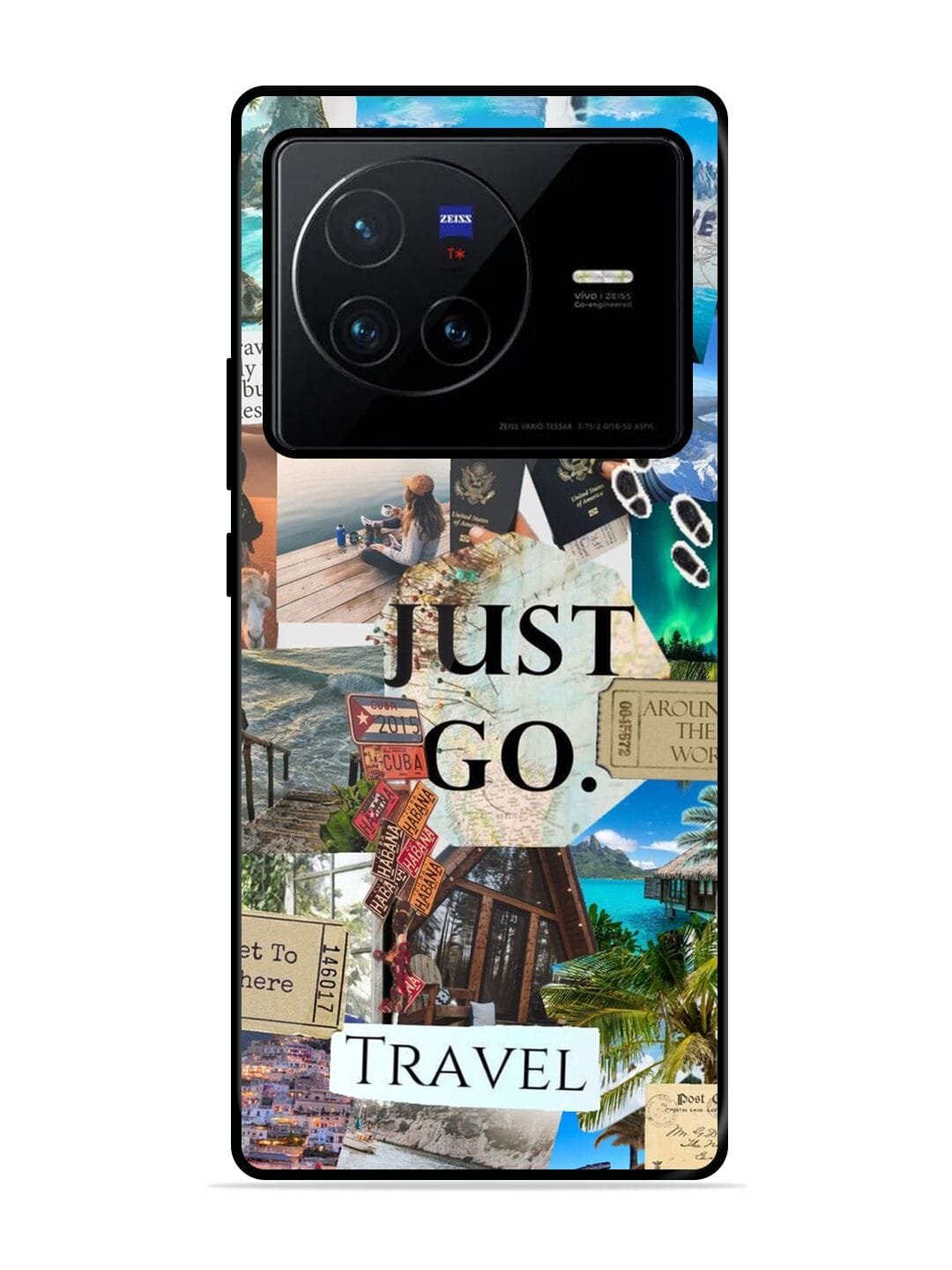 I Wanna Travel The World Vivo X80 Back Cover