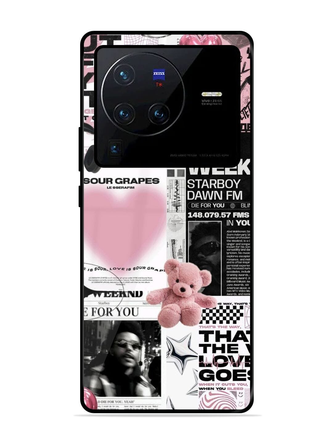 Aesthetic Music Collage Vivo X80 Pro Back Cover