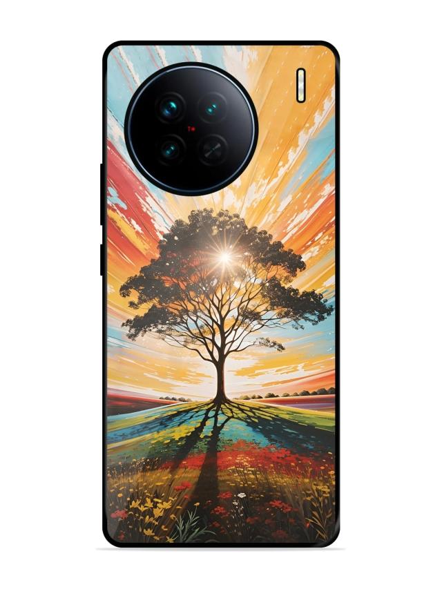 Abstract Tree Colorful Art Vivo X90 5G Back Cover
