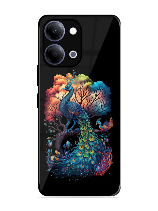 Peacock Tree Art  Vivo Y05 4G Back Cover