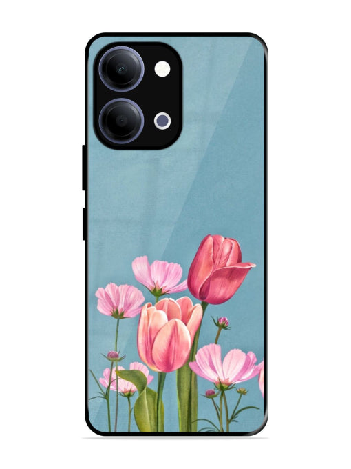 Watercolor Flowers Vivo Y05 4G Back Cover