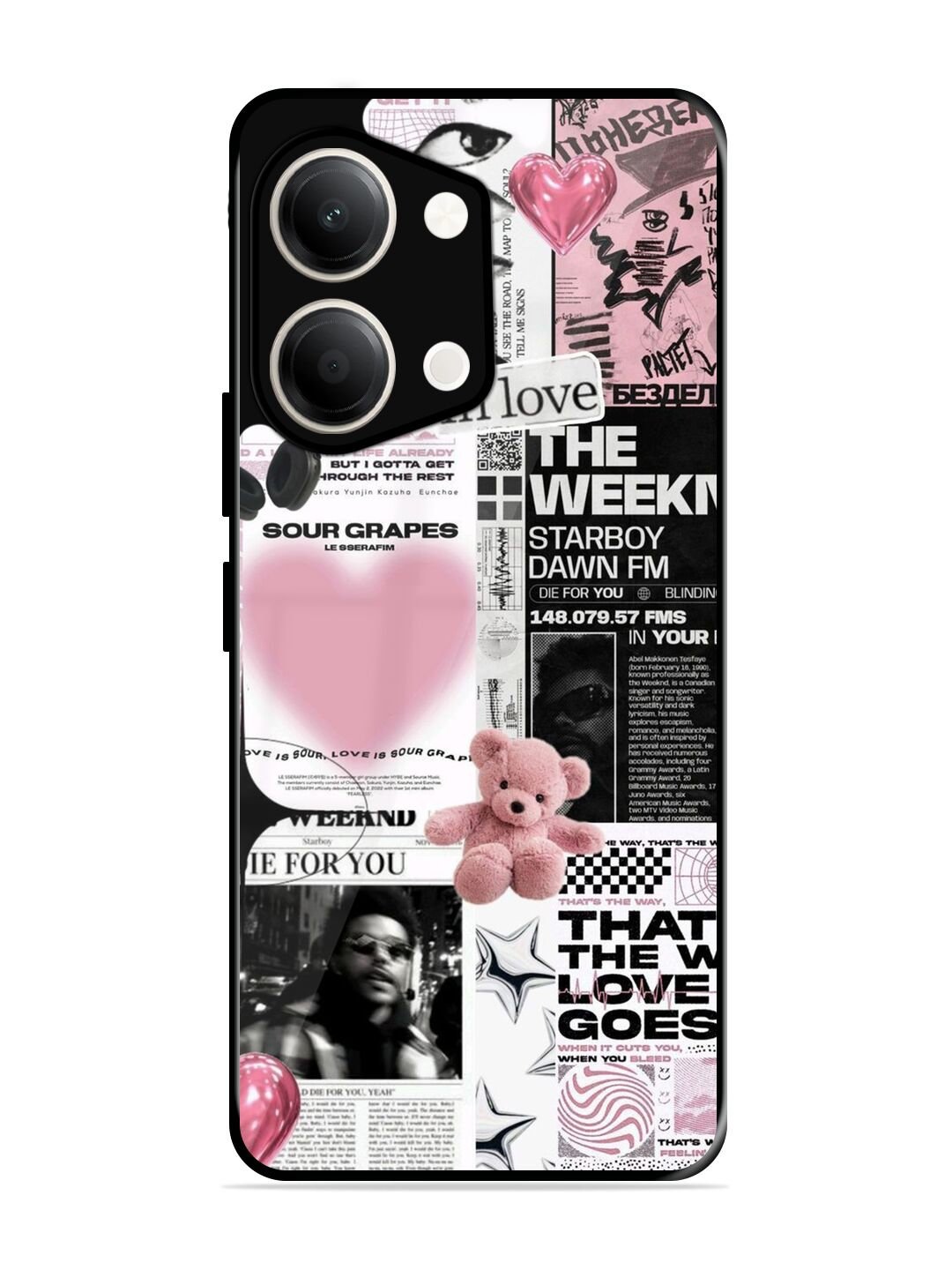 Aesthetic Music Collage Vivo T5 Lite 5G Back Cover