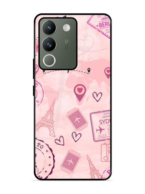 Pink Passport Vivo Y200 Pro 5G/ Y300 Plus 5G Back Cover
