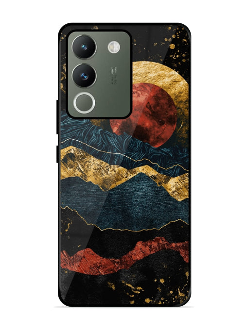 Gold Painting View Vivo Y200 Pro 5G/ Y300 Plus 5G Back Cover