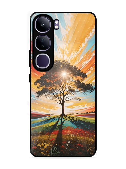 Abstract Tree Colorful Art Vivo Y300 5G/ V40 Lite Back Cover