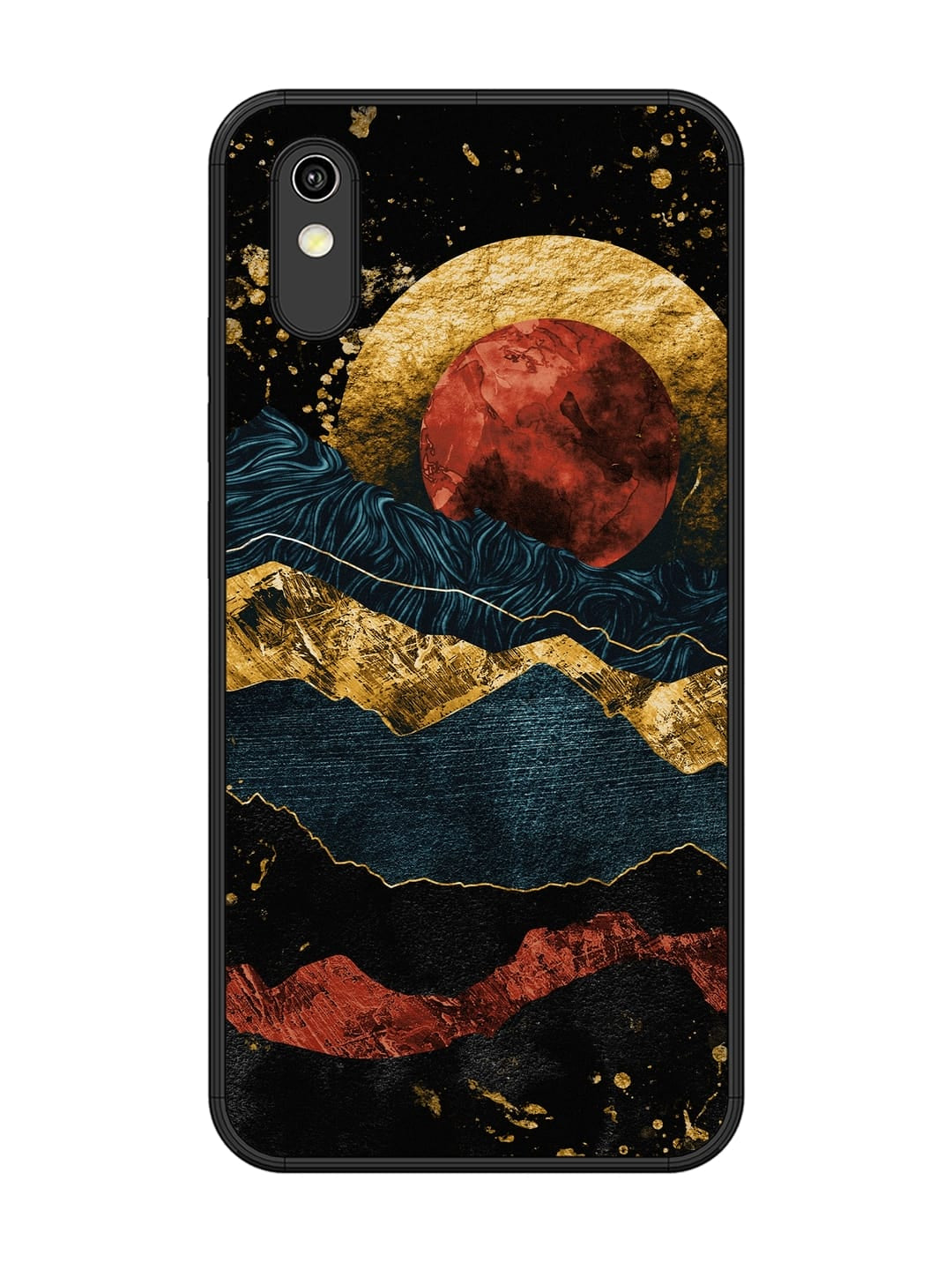 Gold Painting View Vivo Y91i/Y1s Back cover