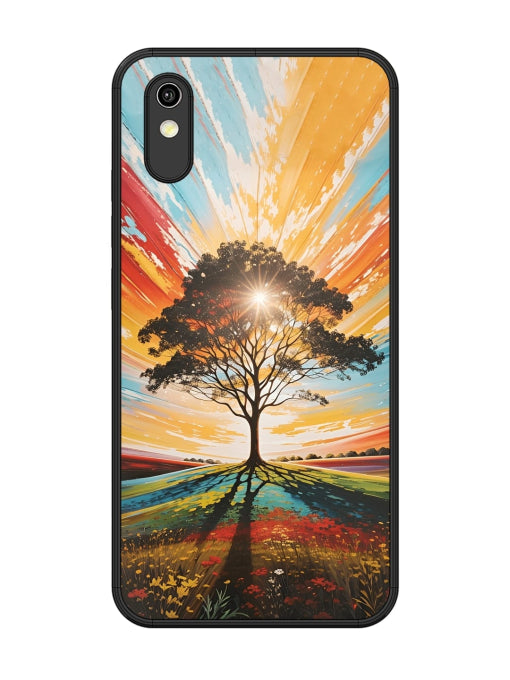 Abstract Tree Colorful Art Vivo Y91i/Y1s Back cover