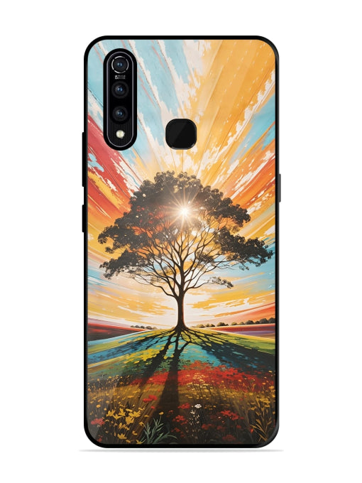 Abstract Tree Colorful Art Vivo Z1 Pro Back cover