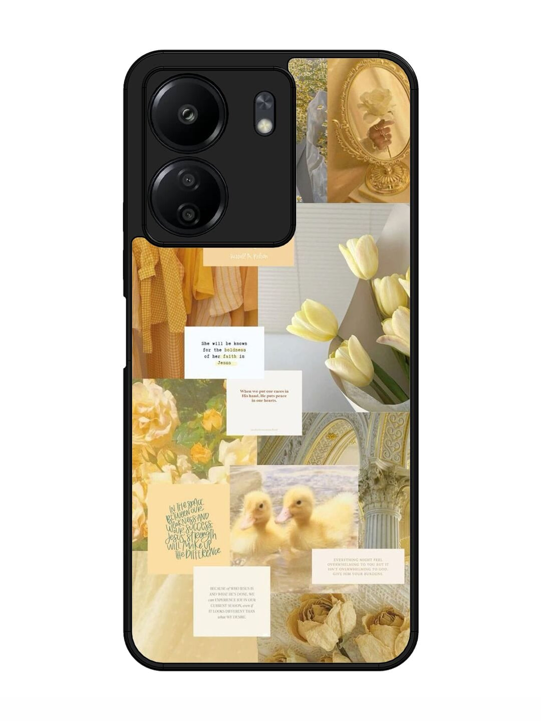 Golden  Redmi 13C Back cover