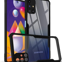 Samsung M21 Back Cover (Silicone Border)