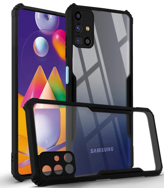 Samsung M21 Back Cover (Silicone Border)