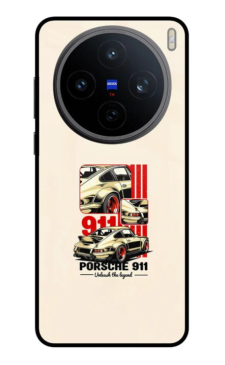 Classic Porsche 911 Vivo X200T Back Cover