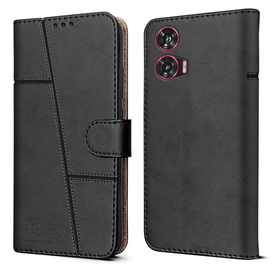 Leather Wallet Cover for Motorola Edge 50 Fusion