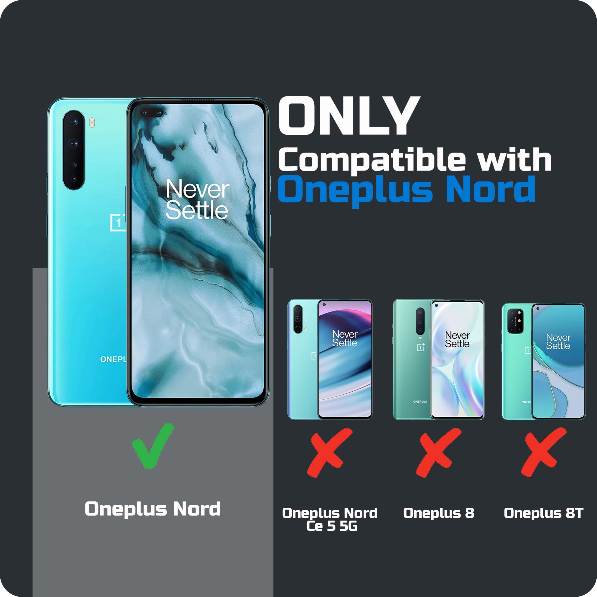 Crystal Clear Transparent Back Cover Case for Oneplus Nord