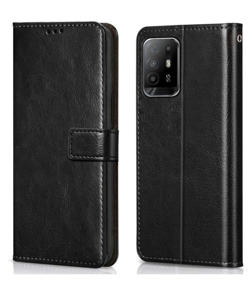 Leather Wallet Cover for Oppo F19 Pro Plus 5G