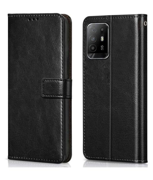 Leather Wallet Cover for Oppo F19 Pro Plus 5G