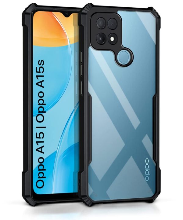 Oppo A15/A15s Back Cover (Silicone Border)