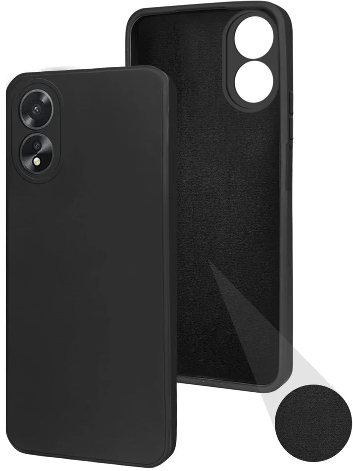 Matte Finish Silicone Cover For Oppo A18/Oppo A38