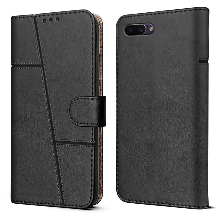Leather Wallet Cover for Oppo A3S
