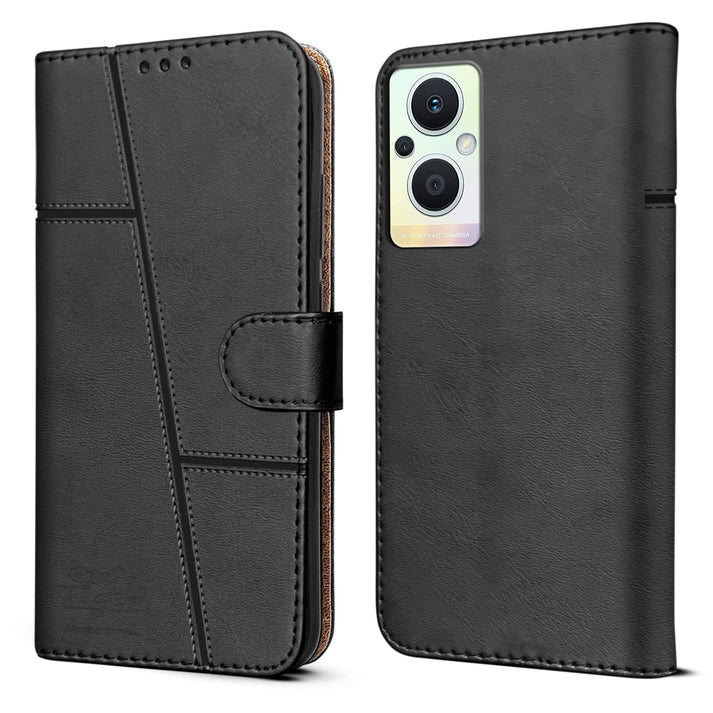 Leather Wallet Cover for Oppo F21 Pro 5G