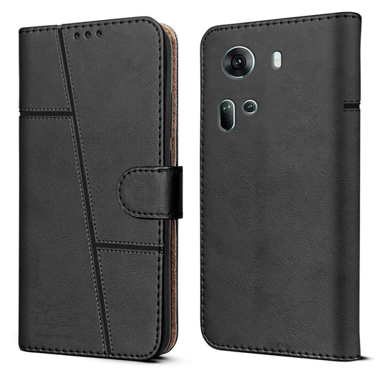 Leather Wallet Cover for Oppo Reno11 5G