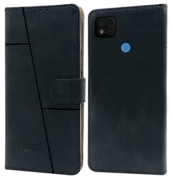 Leather Wallet Cover for POCO C31